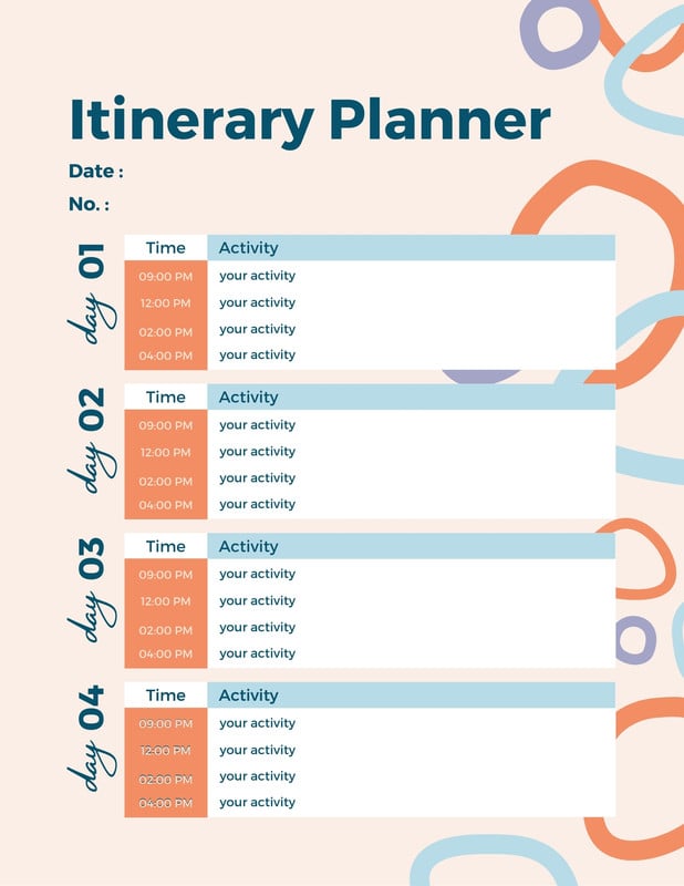 Page 3 - Free personalized monthly planner templates to print