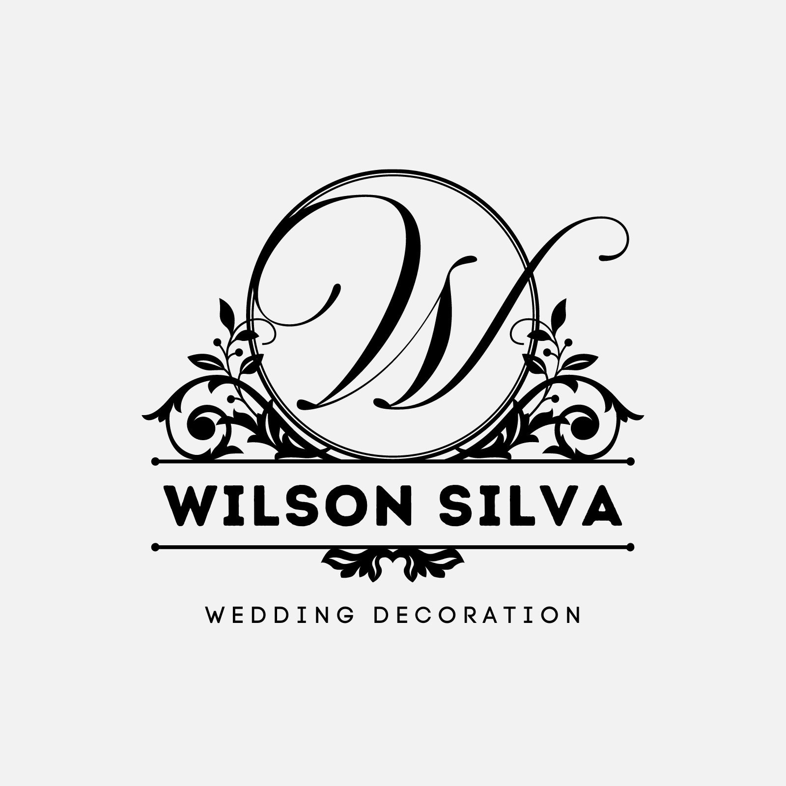beautiful wedding logo