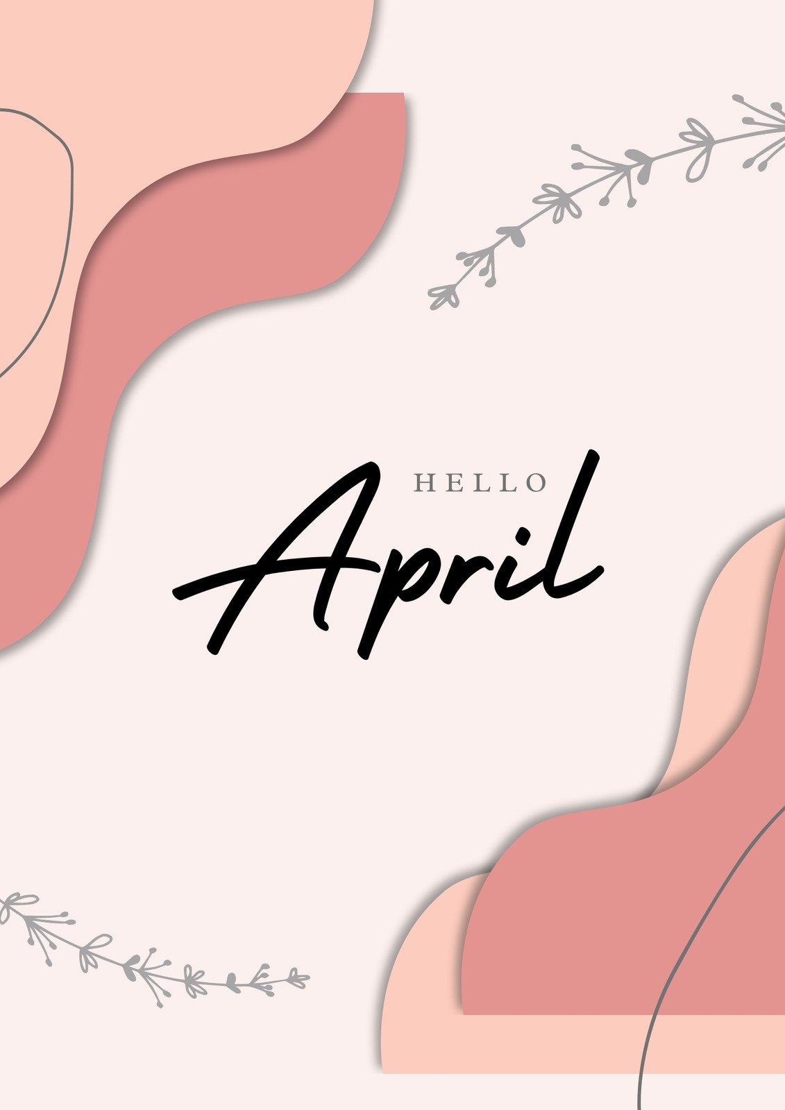 April 2019 Free Desktop Calendar/Wallpaper from Marmalead