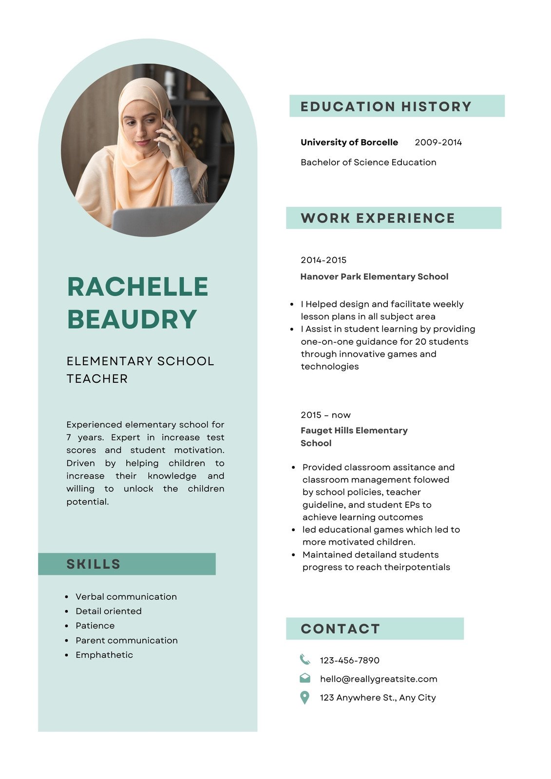 Page 21 - Free professional simple resume templates to customize | Canva