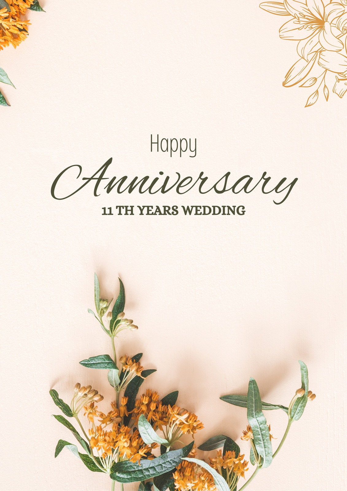 Free and customizable anniversary templates