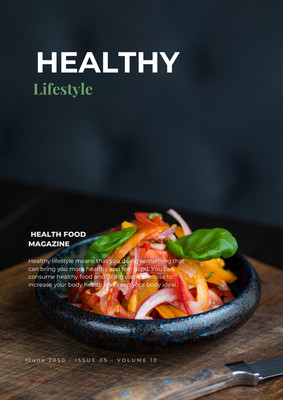 Free and customizable food magazine cover templates | Canva