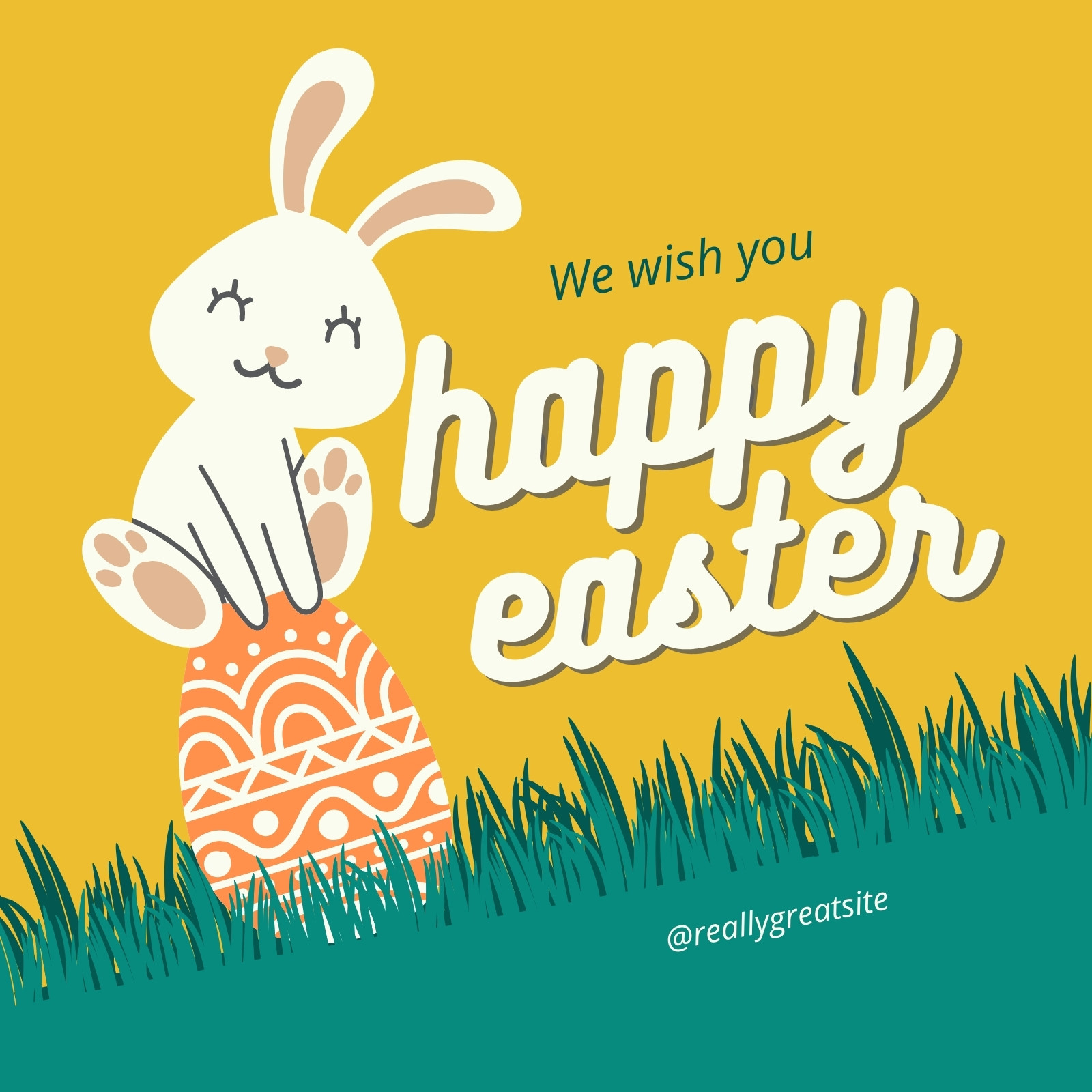 Free and customizable easter bunny templates
