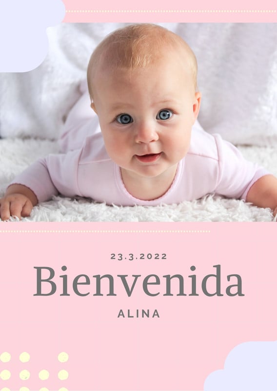  Niña anuncios de nacimiento – bebé Breeze por Petite alma :  Salud y Hogar