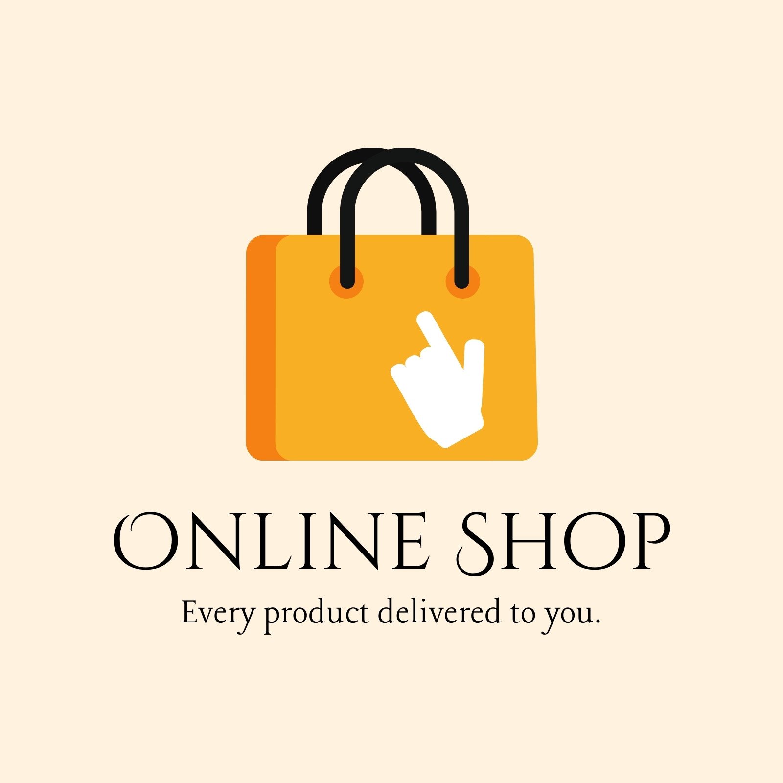 Canva Yellow And Black Online Shop Business Logo AvRZNVCTIeg 