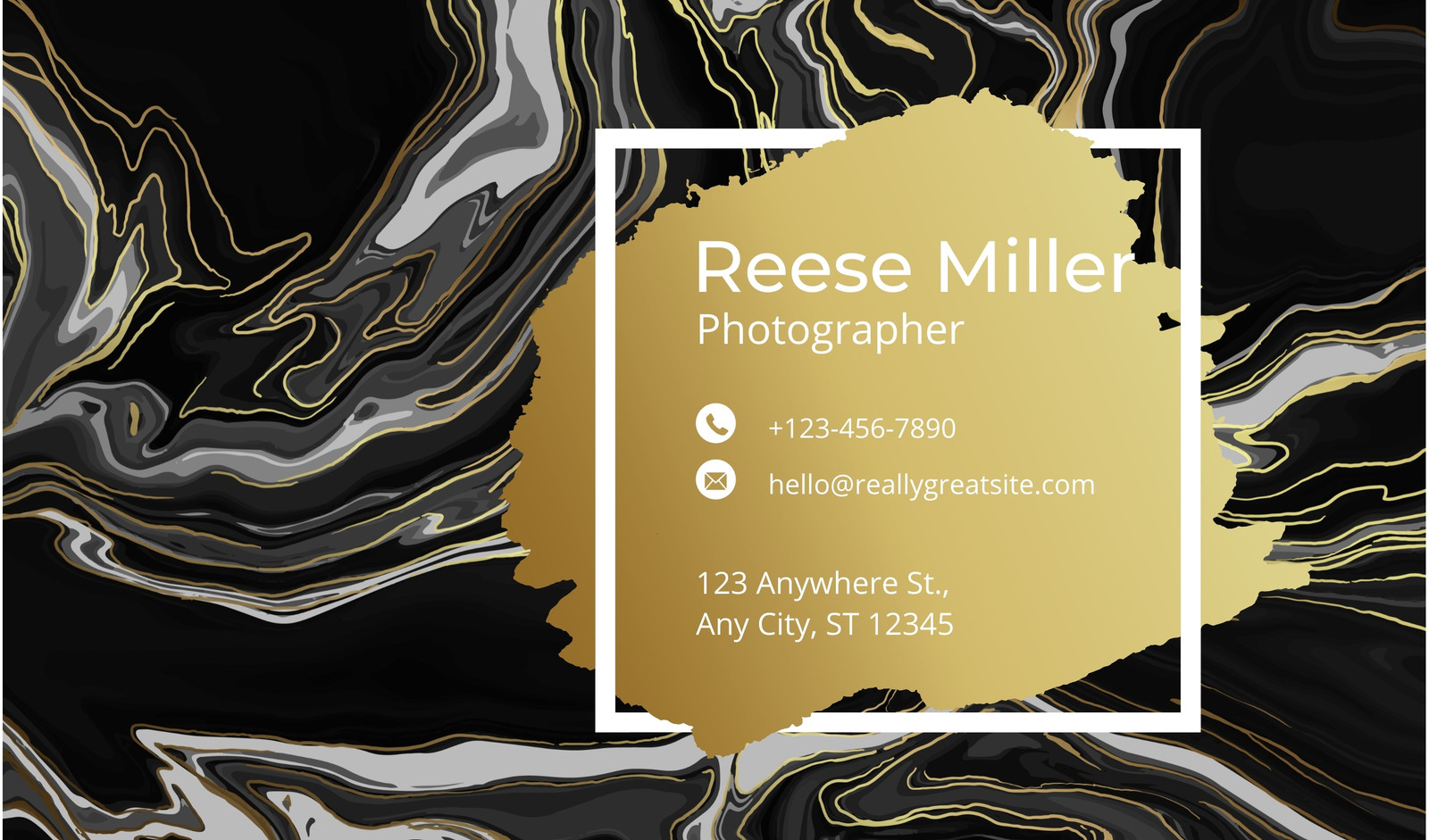 Free and customizable gold background templates