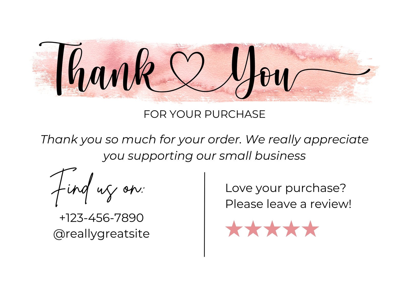 Thank You Card Design Ideas for Small Business Owners - Cards For Causes