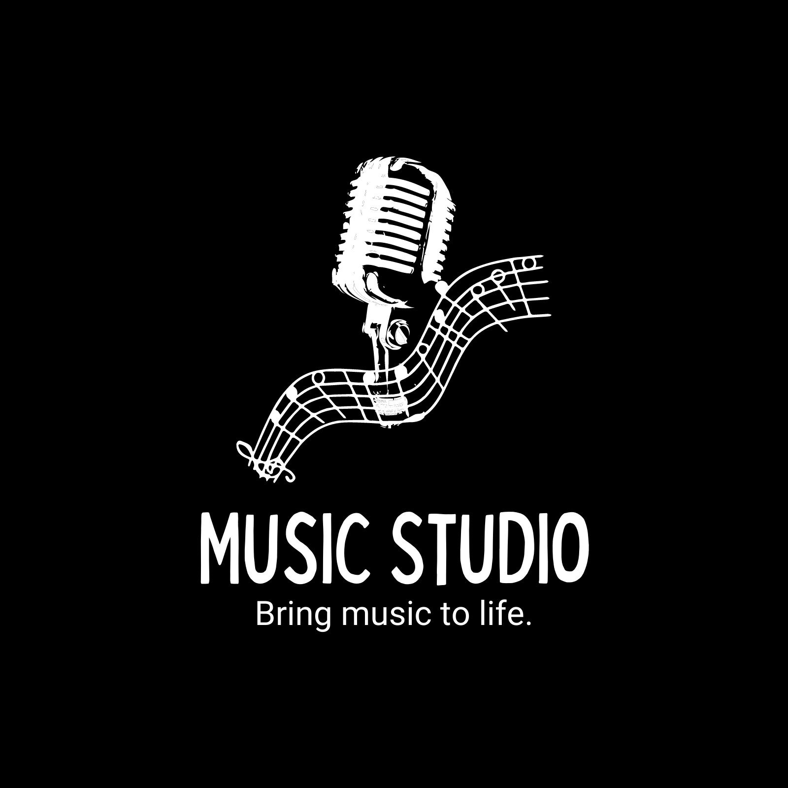 Music Logo Original Design Music Studio Shop Badge Vector Illustration On A  White Background Stock Illustration - Download Image Now - iStock