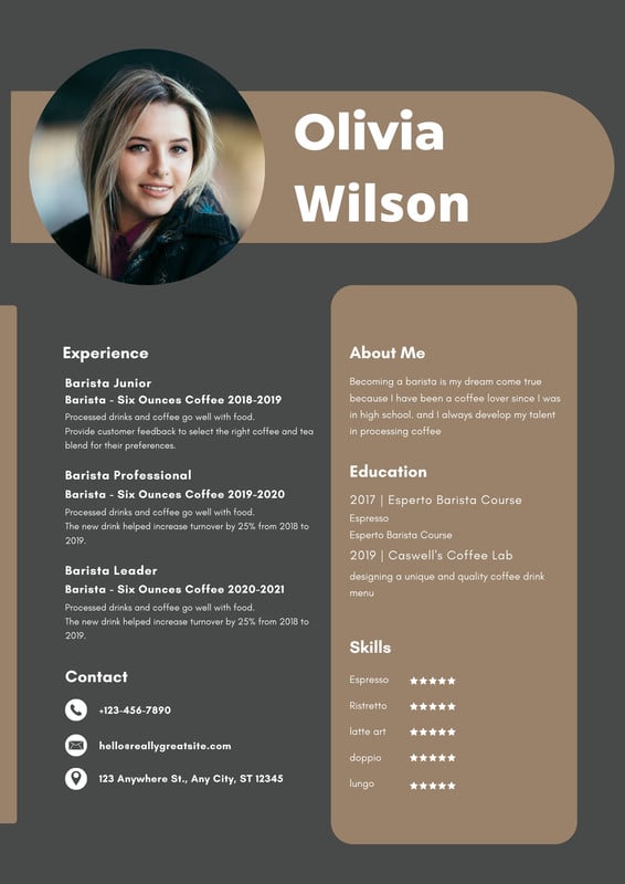 Page 5 - Free printable, customizable minimalist resume templates | Canva