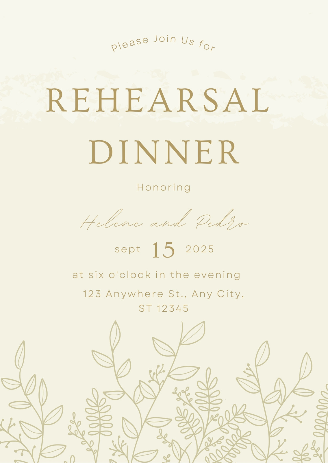 free printable rehearsal dinner invitation templates | canva