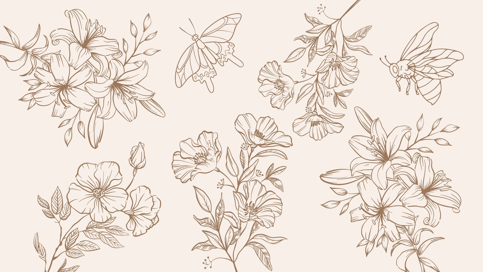 Page 5 - Free and customizable floral desktop wallpaper templates | Canva