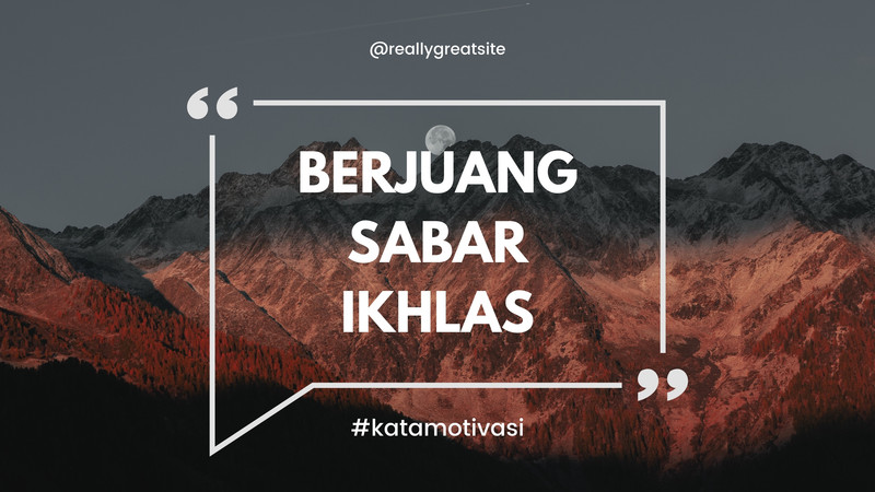 Halaman Gratis Desain Contoh Motivasi Canva