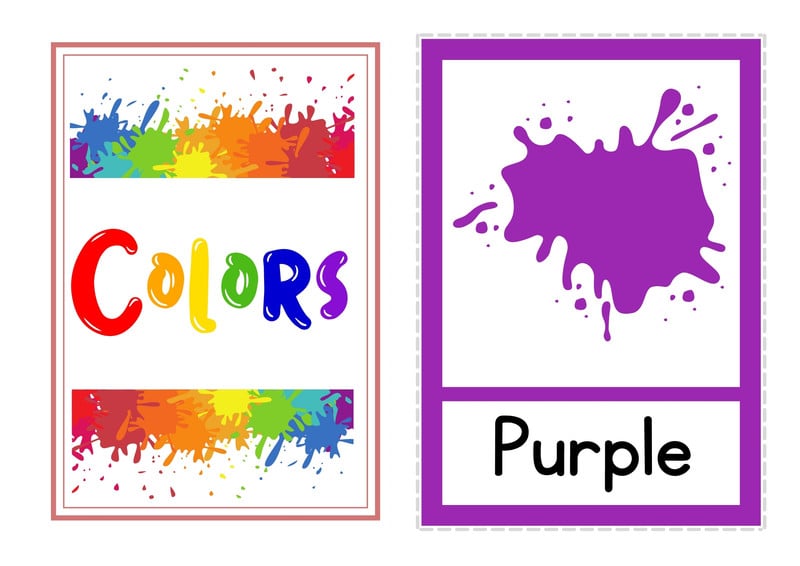 Free color flashcard templates to edit and print Canva