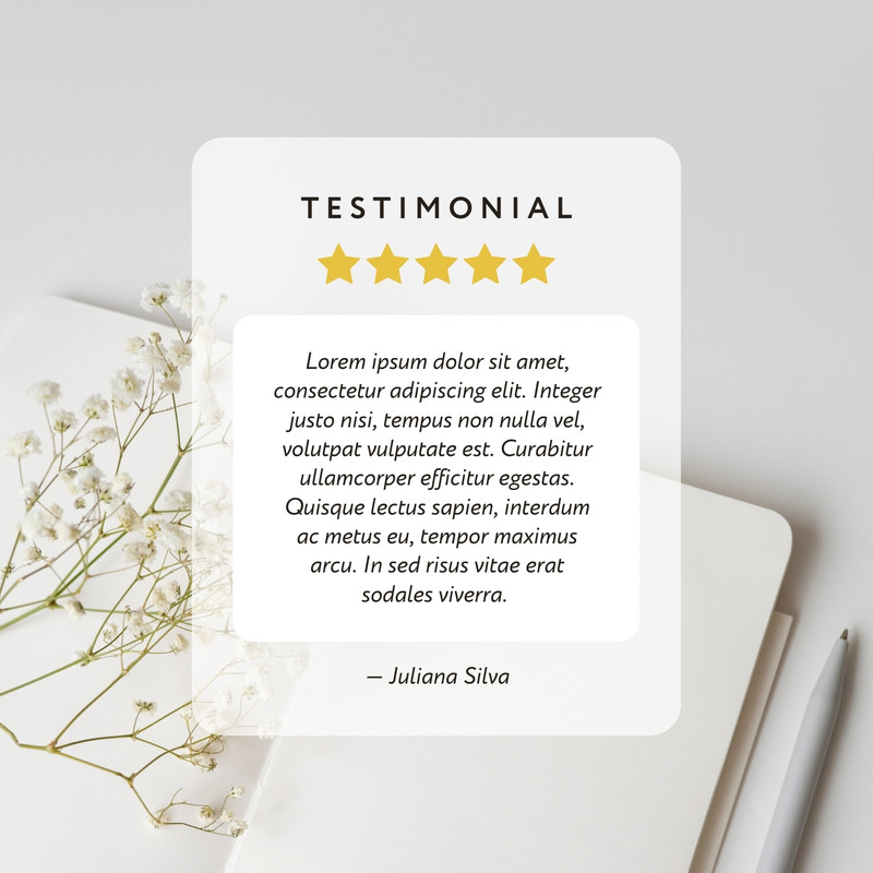 Free and customizable testimonial templates