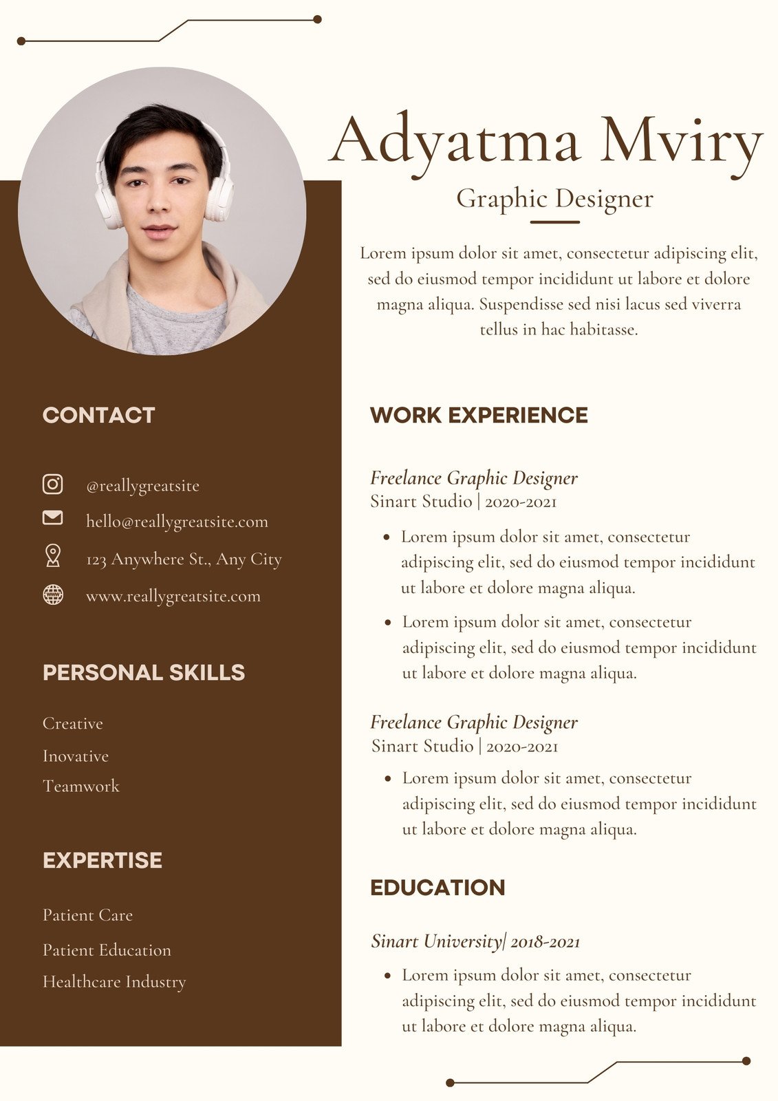 Page 5 - Free custom printable corporate resume templates | Canva