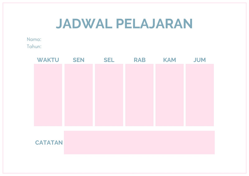 Halaman 3 Gunakan Template Jadwal Kelas Keren Gratis Canva 8409