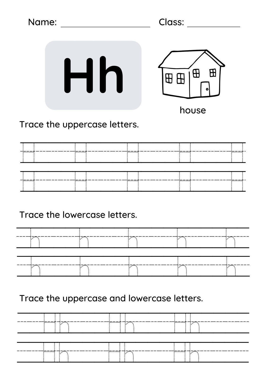 Letter and Number Tracing Book with Canva Template, Worksheets and