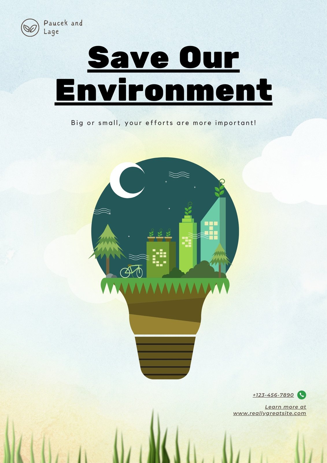 Page 3 Free custom printable climate change poster templates Canva