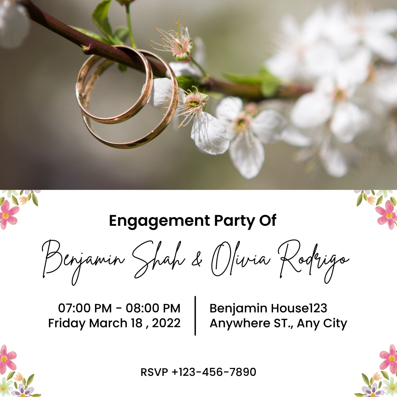 Ring Ceremony Invitation Card - Design Online | Invitemart