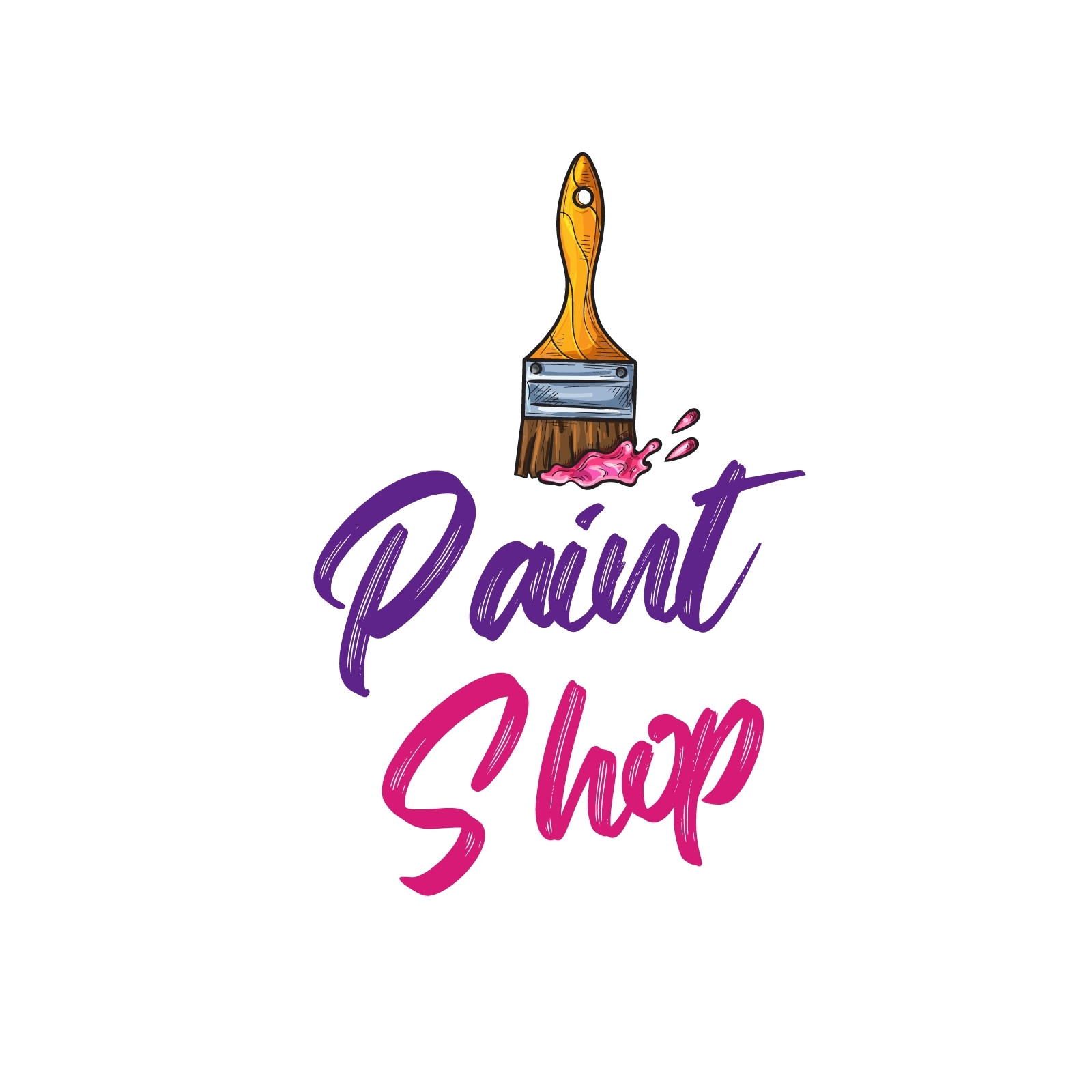 Paint Store Logo Template Design Vector Stock Vector by ©gunaonedesign  107402886