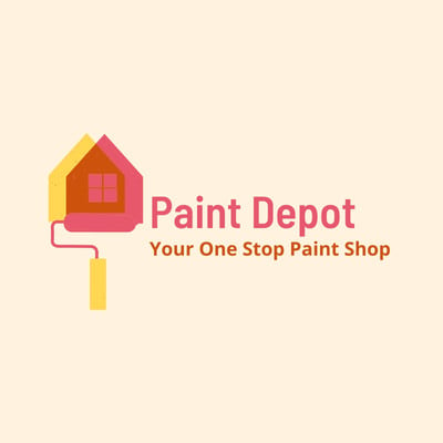 Paint Shop Logo Template Design Vector, Emblem, Design Concept, Creative  Symbol, Icon Stock Vector | Adobe Stock