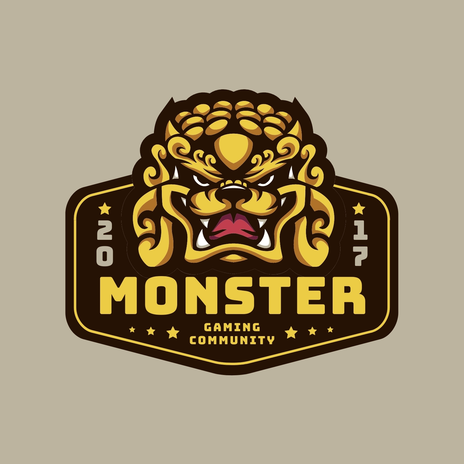 Game Monster Logo Graphic by shazdesigner · Creative Fabrica