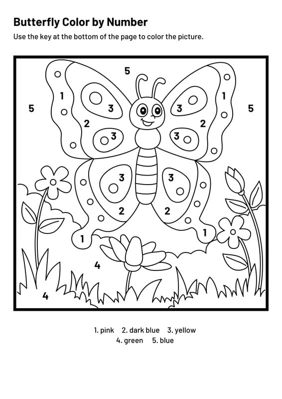 Page 4 - Free and customizable butterfly templates