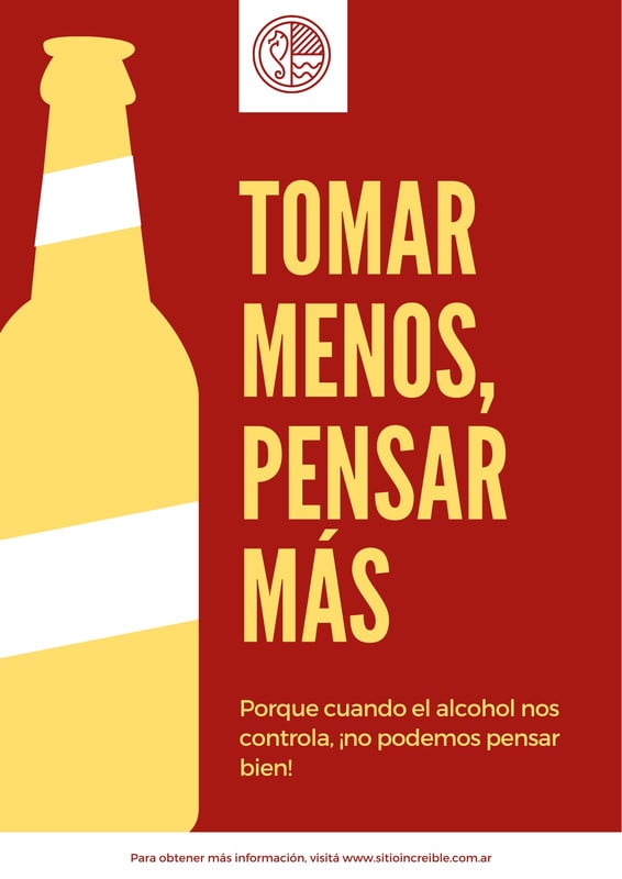 Explor Nuestras Plantillas De Carteles Sobre El Alcoholismo Canva