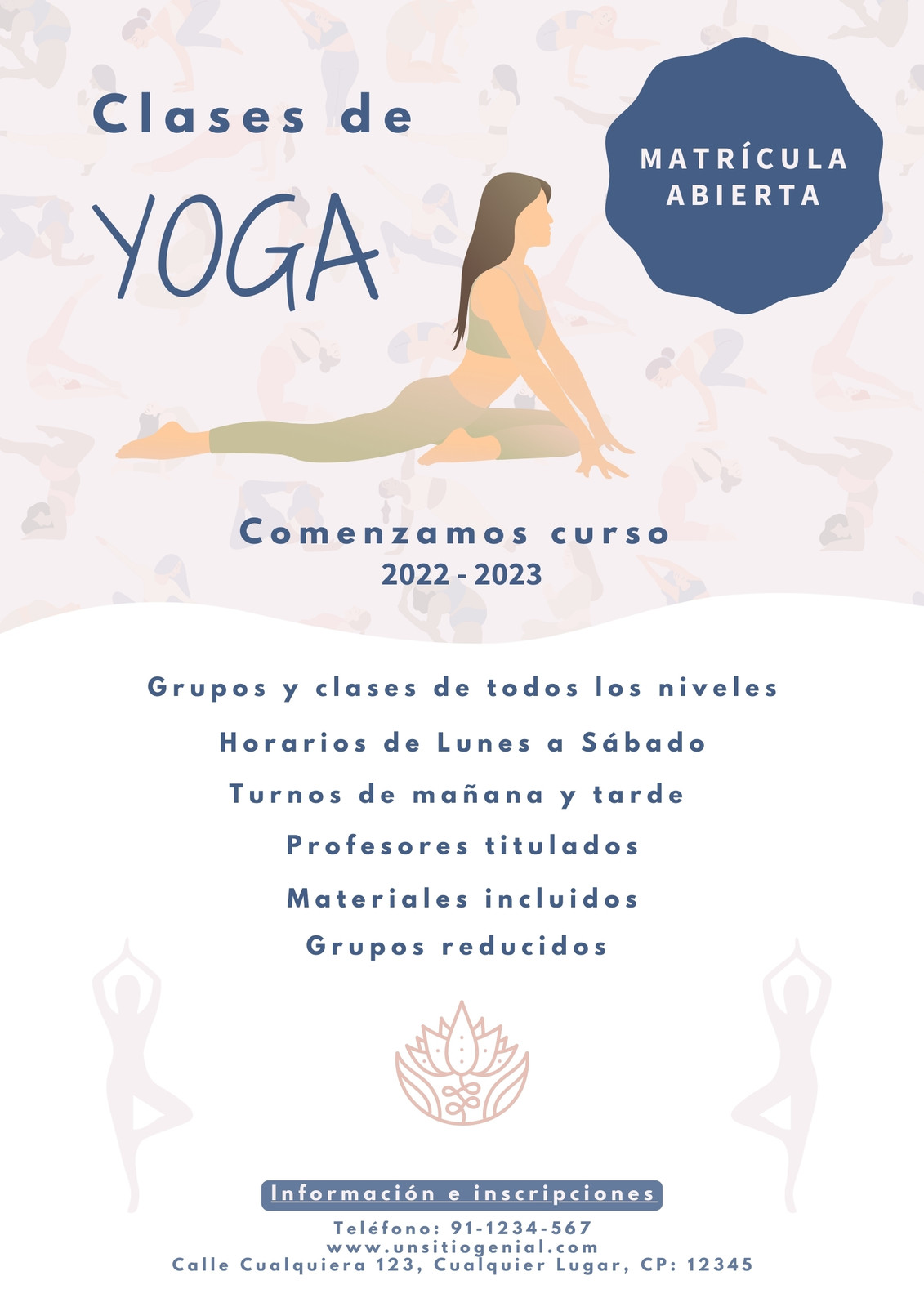 Page 2 - Free customizable and printable yoga flyer templates