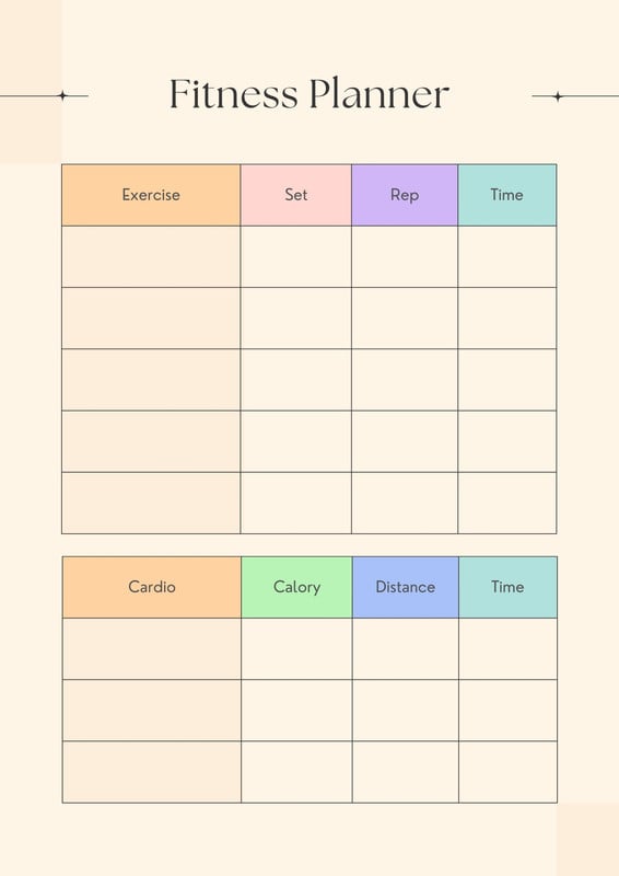 Free and customizable workout templates