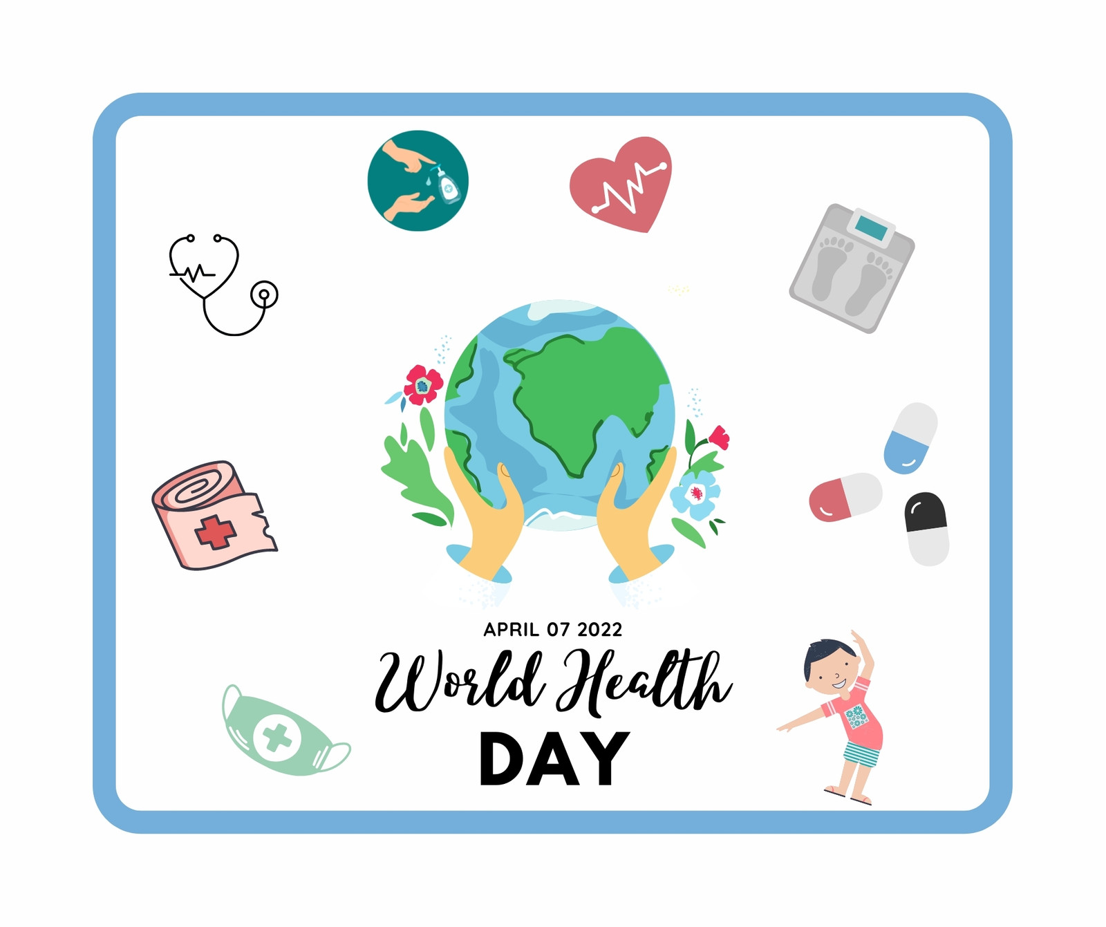World Health Day Drawing / World Health Day Poster / International Health  Day Drawing - YouTube