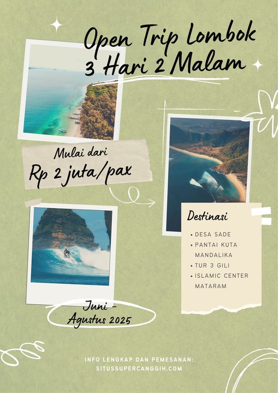 Gratis Contoh Poster Wisata Online Keren | Canva