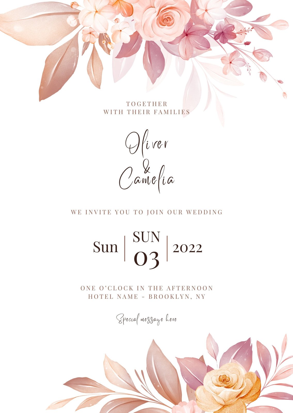 free-7-simple-floral-canva-wedding-invitation-templates-five