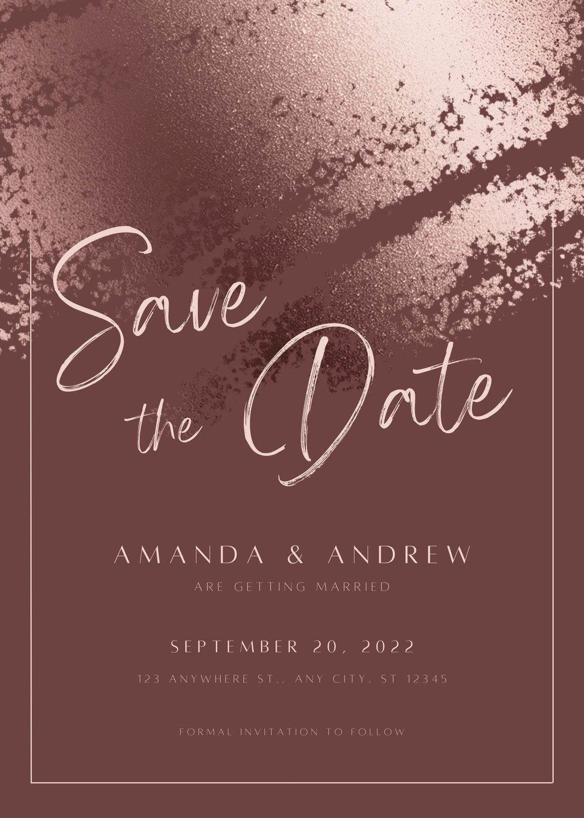 Save The Date Template Business