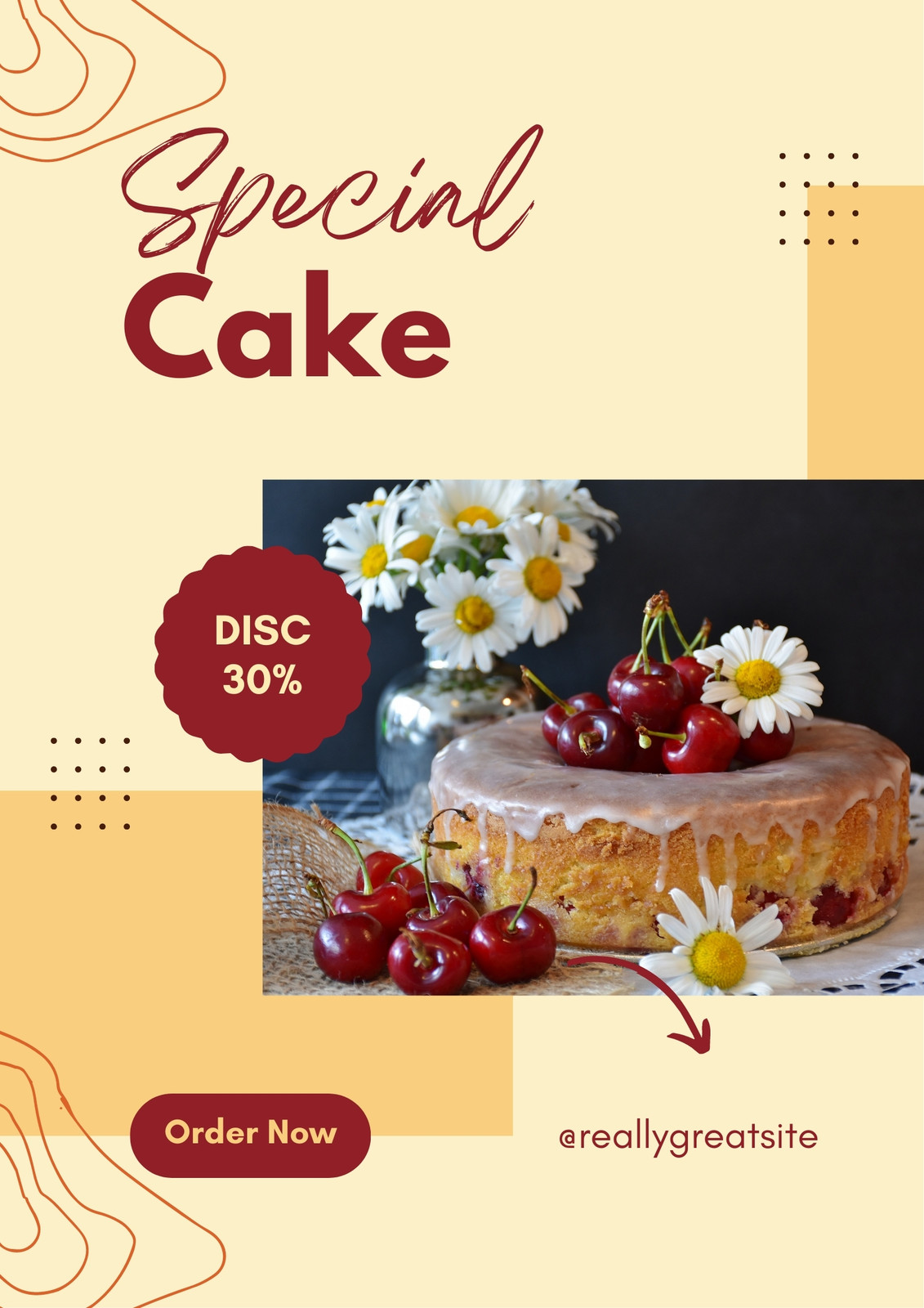 CAKE POSTER Template | PosterMyWall