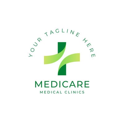 Sleek Vibrant Health Medicare Wellness Structural Logo