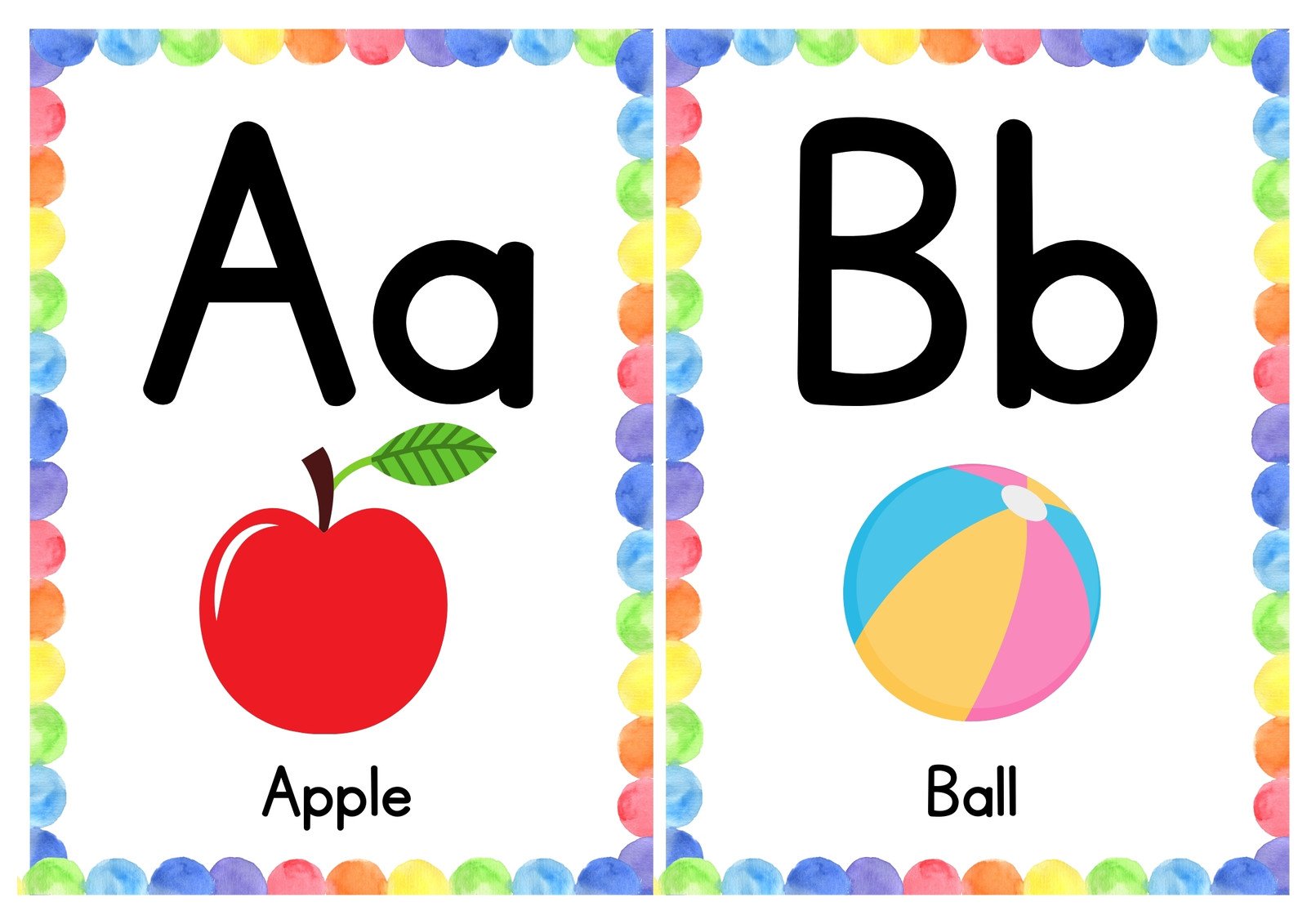 Alphabet Flashcards Free Printable The Teaching Aunt Abc 60% OFF
