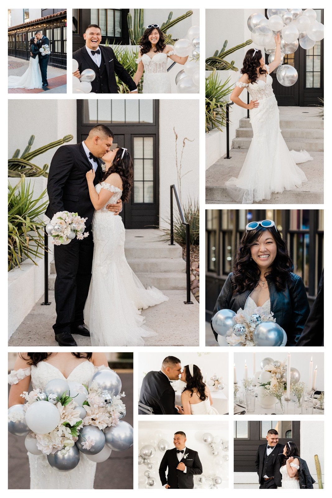 Free printable, customizable wedding photo collage templates | Canva