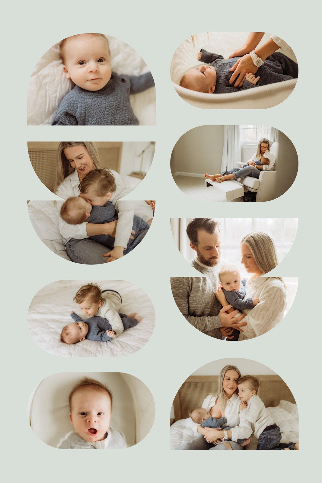 Page 2 - Free and customizable baby photo collage templates