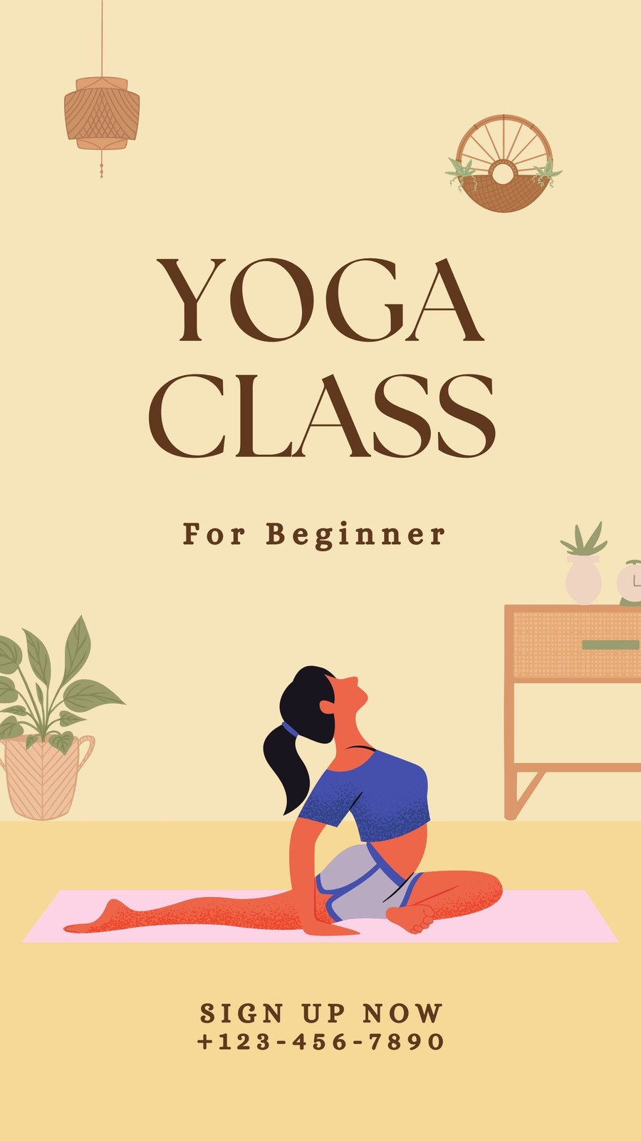 yoga studio poster