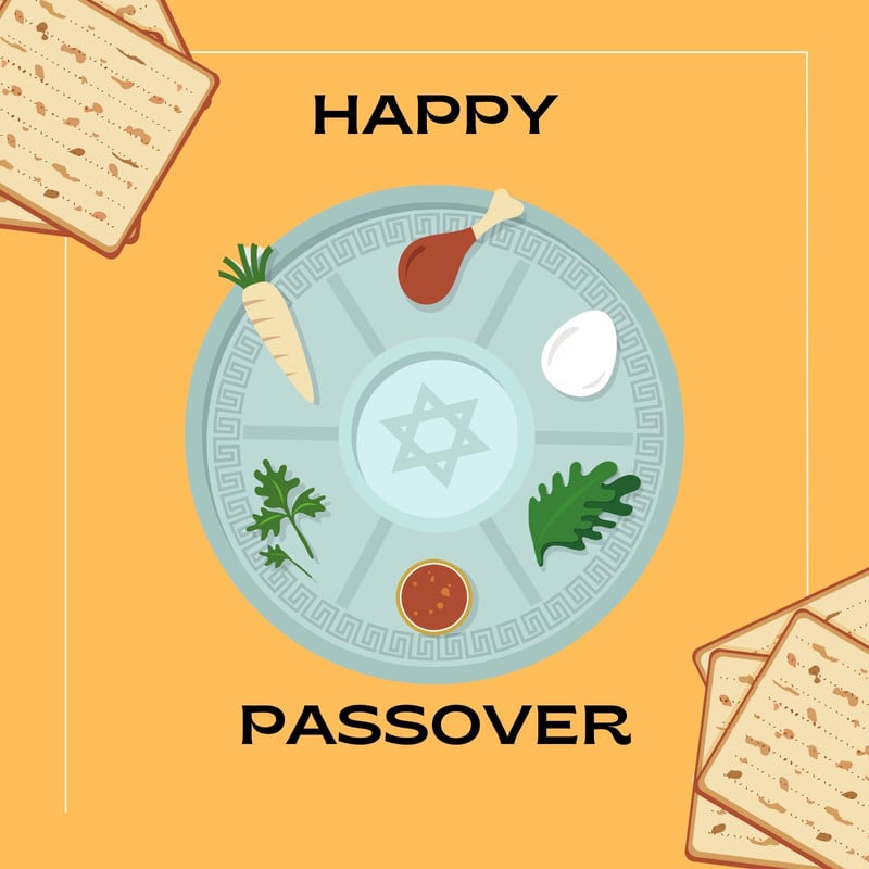 Free and customizable passover templates