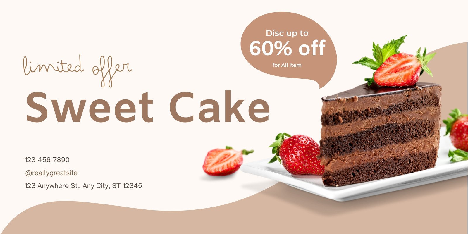 Dark Chocolate Cake Ads Banner by Bayzid Ahmmed on Dribbble