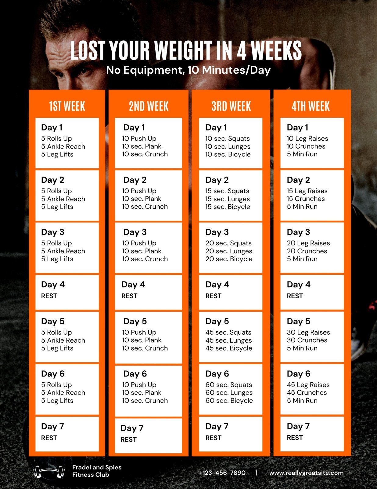 Exercises 1  10 week workout plan, Exercise, 10 week workout