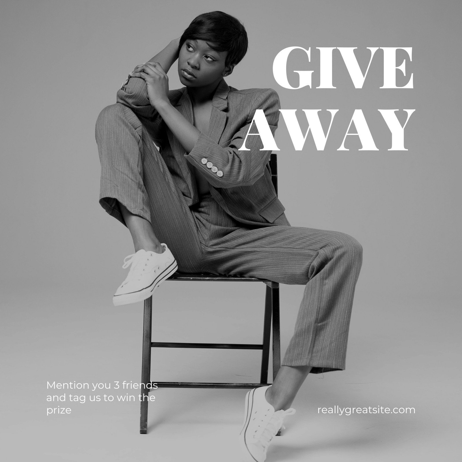 Shoes and Apparel Giveaway Instagram Post Tem Template