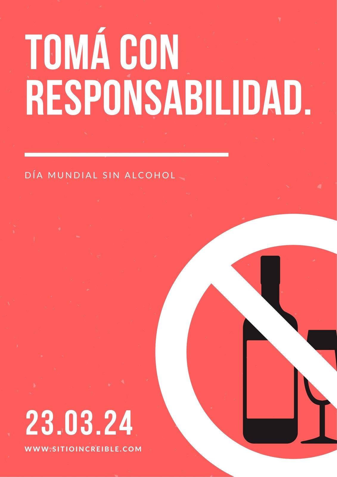 Explor Nuestras Plantillas De Carteles Sobre El Alcoholismo Canva