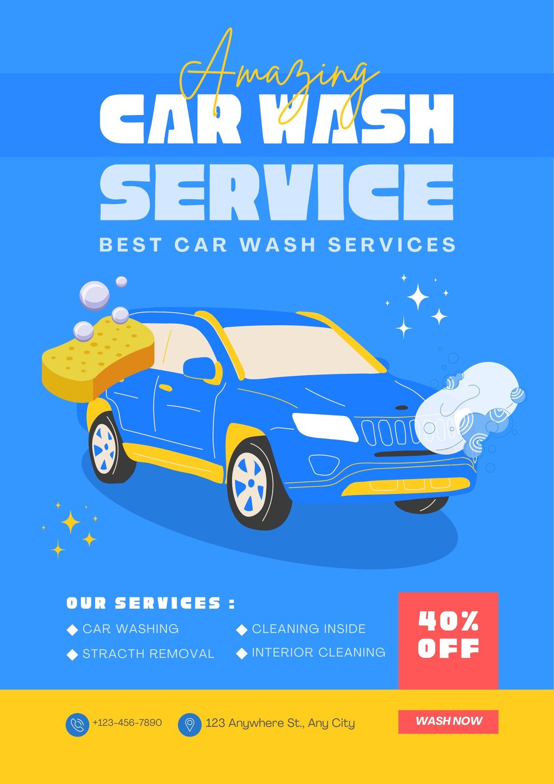 car wash poster ideas