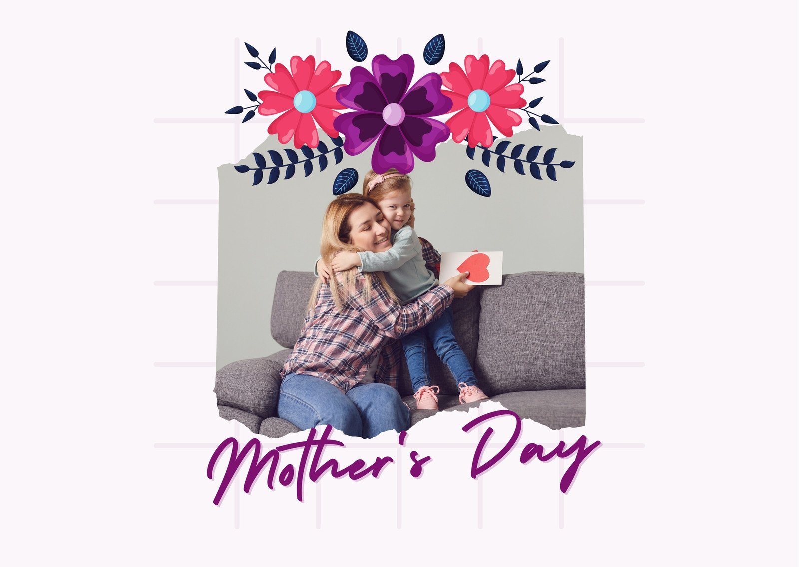 Free custom printable Mother's Day card templates