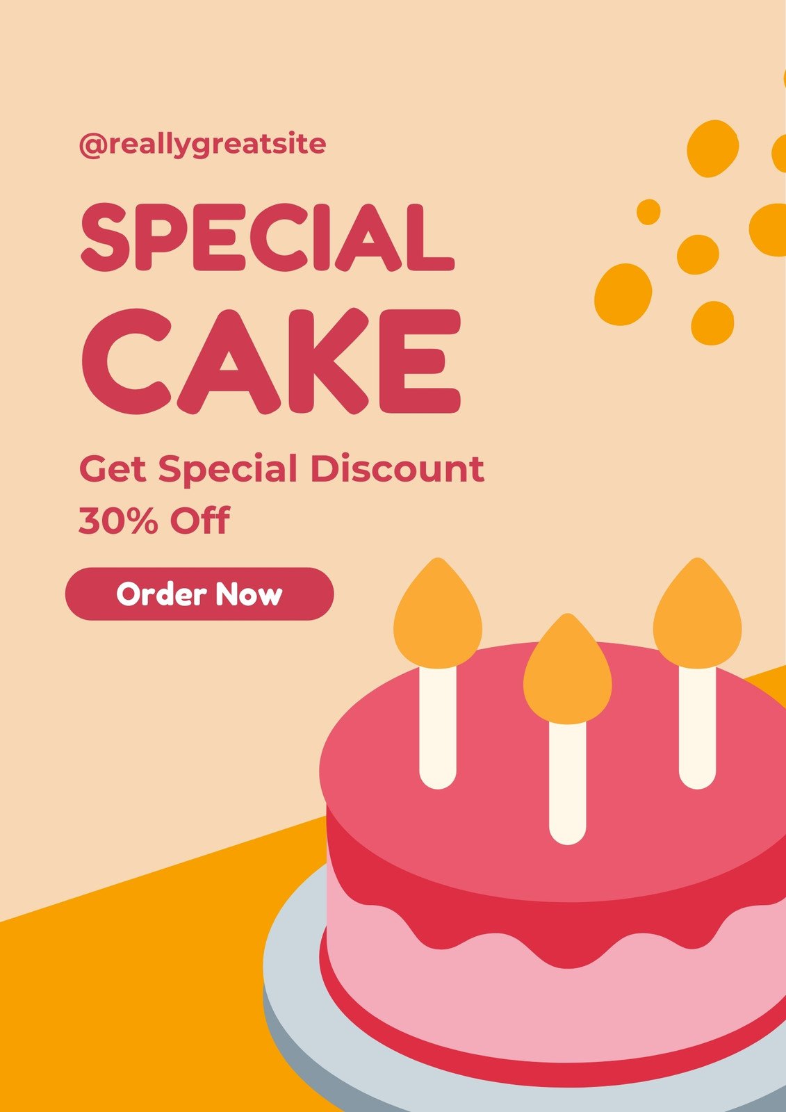 Free Vector | Online birthday greeting template vector with cute cake  illustration