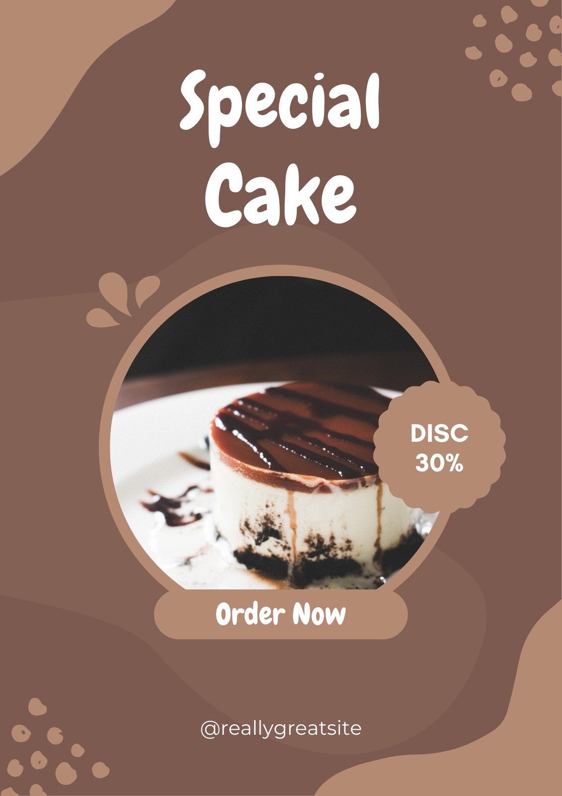 Brown Sweet Cake Promo Poster