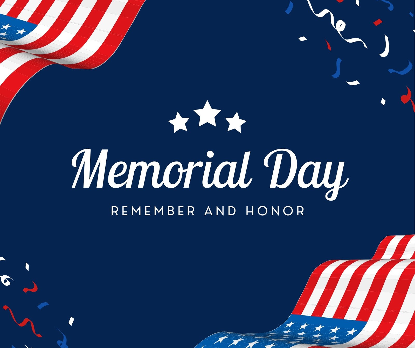 Happy memorial day quotes poster Template